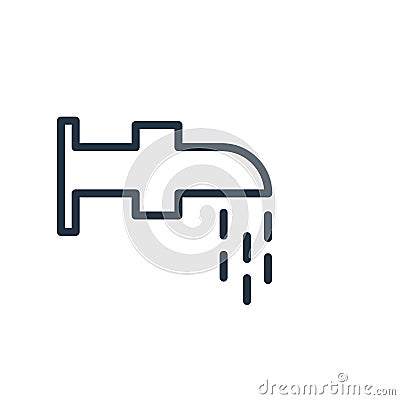 Watertap icon isolated on white background, Watertap sign Vector Illustration