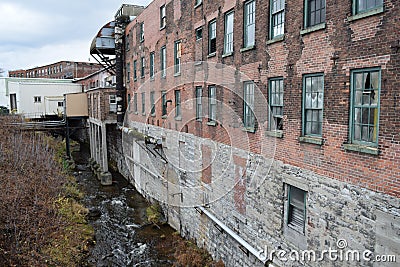 Watertown, NY Old Industrial Editorial Stock Photo