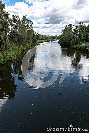 Waterway at the Steinhuder Meer Stock Photo