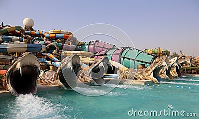 Waterworld Abu Dhabi Stock Photo
