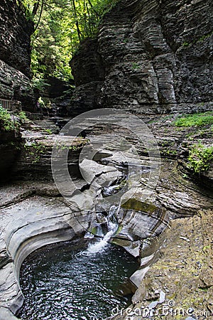 Watkins Glen State Park Stream Stock Photo