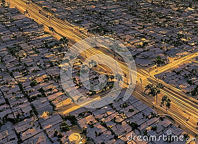 Watts neighborhood in Los Angeles, California USA. Stock Photo