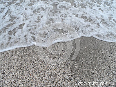 Wave of the Aegean sea,the end of may 5 Stock Photo