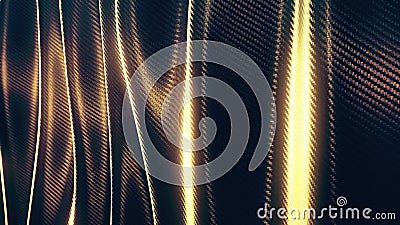 Wave carbon gold soft pattern background Stock Photo