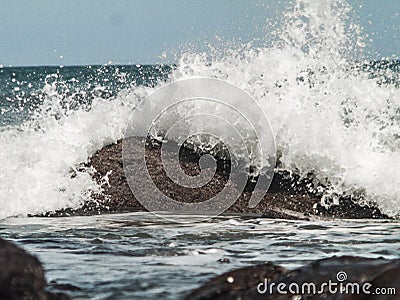 Wave crash Stock Photo