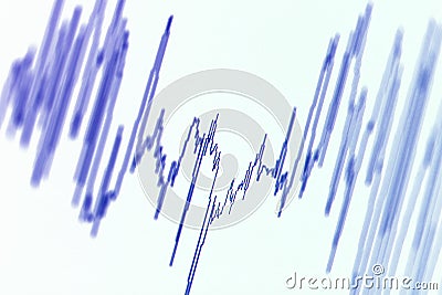 Wave diagram Stock Photo