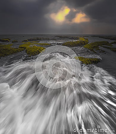 Wave flow sea ocean amazing photo Stock Photo