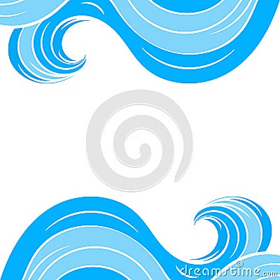 Wave Frame/Border Vector Illustration