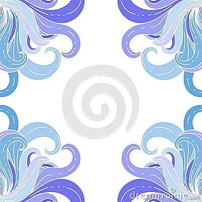 Wave Frame/Border Vector Illustration