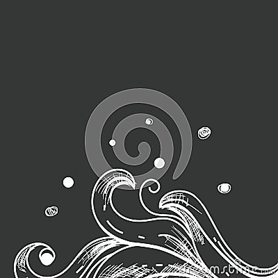 Wave Frame/Border Vector Illustration