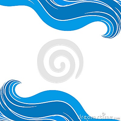 Wave Frame/Border Vector Illustration