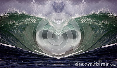 Wave Heart 1 Stock Photo