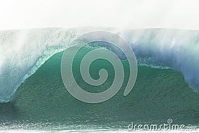 Wave Hollow Closeup Stock Photo