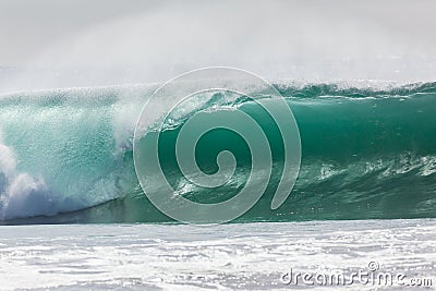 Wave Hollow Closeup Stock Photo