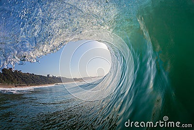 Crashing Wave Inside Water Stock Photo