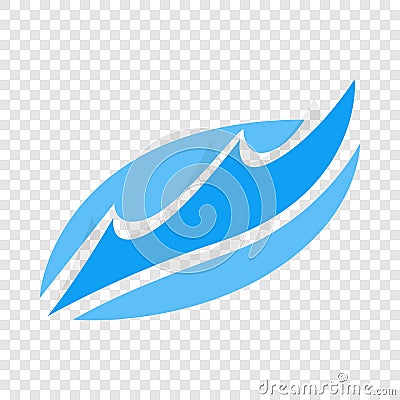 Wave isometric icon Vector Illustration