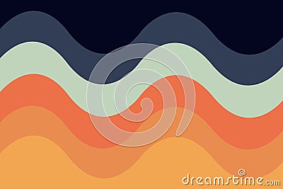 Wave lines geometric pattern. Seamless stroke hand drawn stripe texture Vector Illustration