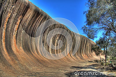 Wave Rock Stock Photo