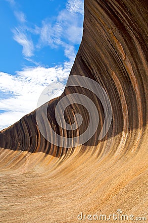 Wave Rock In Western Australia Stock Photo