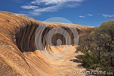 Wave Rock In Western Australia Stock Photo