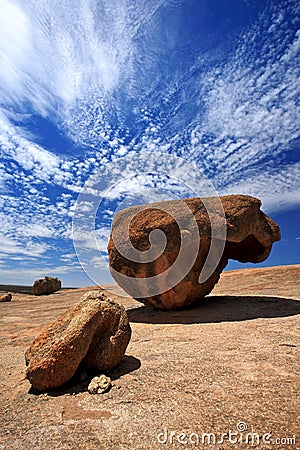 Wave Rock In Western Australia Stock Photo