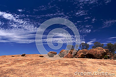 Wave Rock in Western Australia Stock Photo