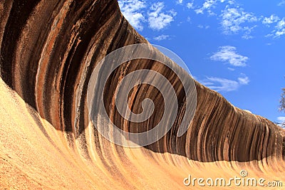 Wave Rock In Western Australia Stock Photo