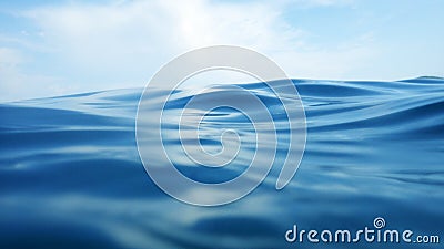 Wave on sea surface Stock Photo