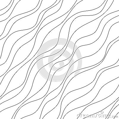 Wave seamless pattern Vector Illustration