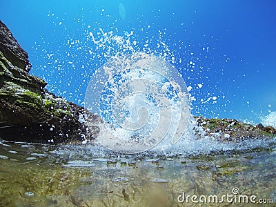 Wave splash Stock Photo