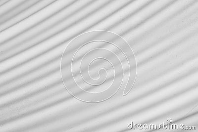 The wave surface of crumpled dirty grey canvas. Stock Photo