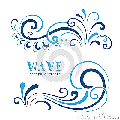 Wave swirls Vector Illustration