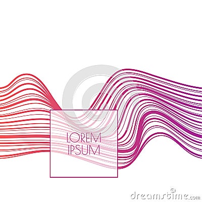 Vector gradient streak background. Vector Illustration