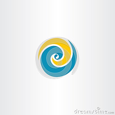 wave water tourism logo vector symbol element Vector Illustration