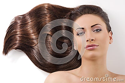 Waved hair Stock Photo