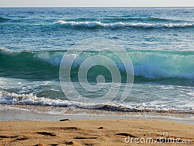 Waves on the beach Stock Photo