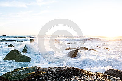 Waves Crashing in South Africa Stock Photo