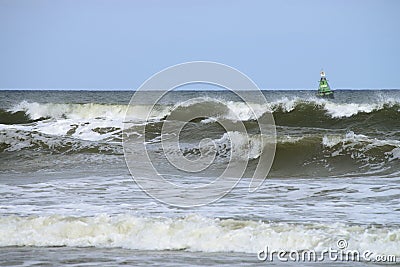 Waves rolling in Stock Photo