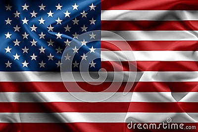 Waving American flag united states of america texture , background Stock Photo