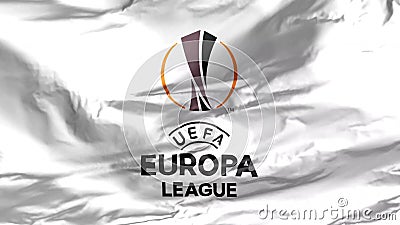 A waving flag of the UEFA Europa League on a white background. PokoleÅ„ Lechii GdaÅ„sk, GdaÅ„sk, Poland. Jan 10 2020. A waving flag of the UEFA Europa stock video footage A waving flag of the UEFA Europa League on a white background. PokoleÅ„ Lechii GdaÅ„sk, GdaÅ„sk, Poland. Jan 10 2020. A waving flag of the UEFA Europa stock video footage