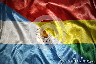 shining argentinean flag Stock Photo
