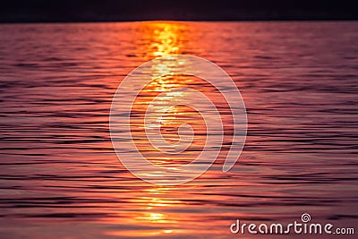 Waving water surface of the river Stock Photo