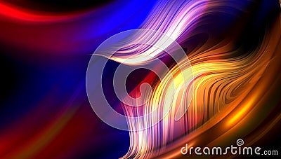 Wavy abstract background. Cartoon Illustration