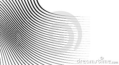 Wavy, billowy, flowing lines abstract pattern. Waving lines text Vector Illustration