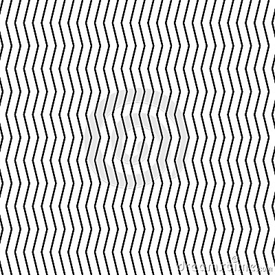 Wavy, billowy zigzag lines. Vector Illustration