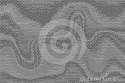 Wavy bitmap pattern background with pixel. Gradient dotted halftone video dither effect. Vector retro game glitch Vector Illustration