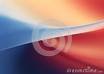 Wavy colorful blurred backdrop. Generative AI Stock Photo