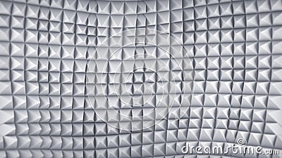 Wavy grey 3D pattern. Abstract render Stock Photo