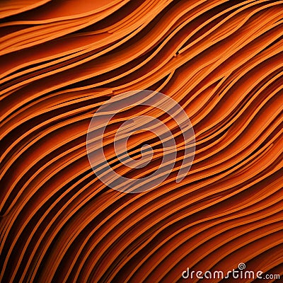 Wavy, layered patterns resembling a topographical map are created with an array Stock Photo