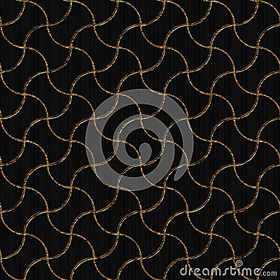 Wavy lines. Abstract seamless pattern. Asian motif Vector Illustration